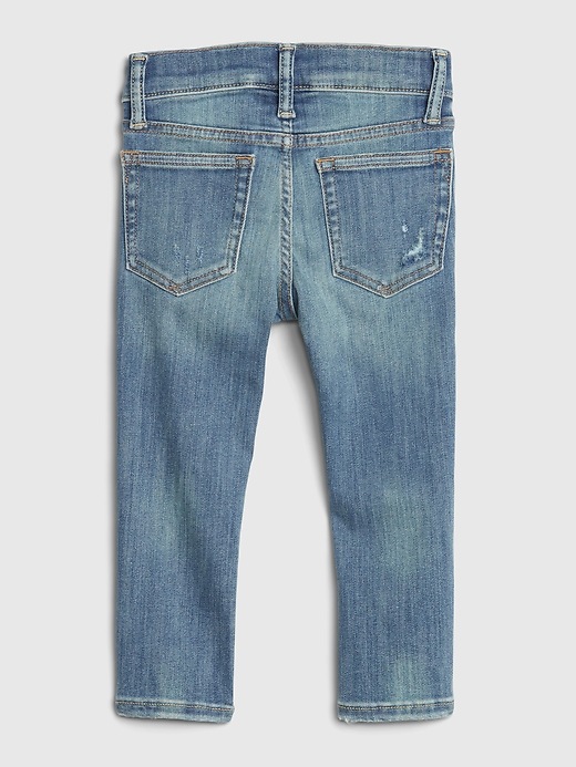 Image number 2 showing, Toddler Destructed Skinny Jeans with Washwell&#153