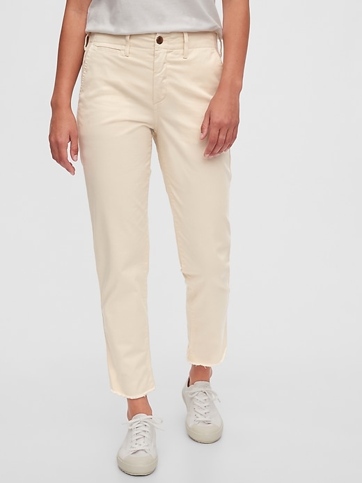 Image number 1 showing, Straight Khakis with Let Down Hem