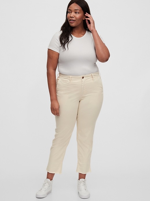 Image number 6 showing, Straight Khakis with Let Down Hem