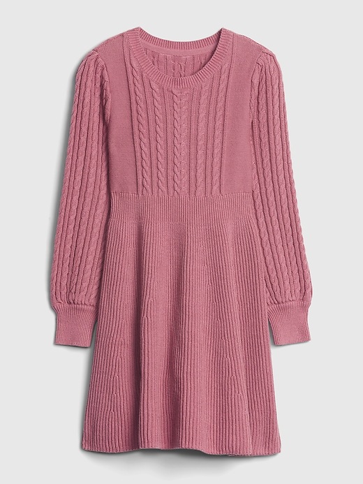 Image number 5 showing, Kids Cable Knit Sweater Dress