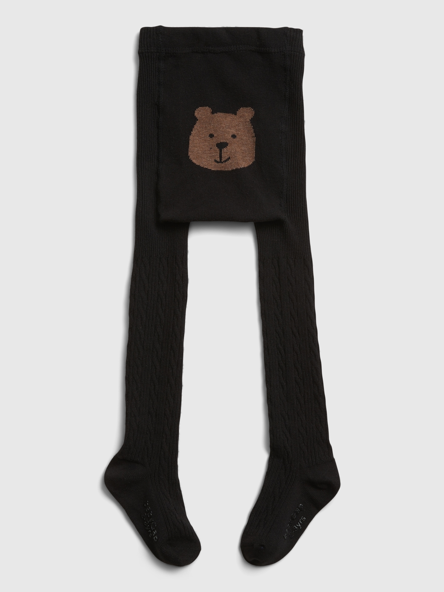 Toddler Bear Cable Knit Tights