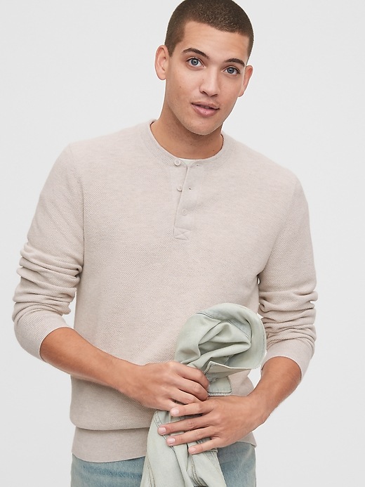 Image number 7 showing, Mainstay Henley Sweater
