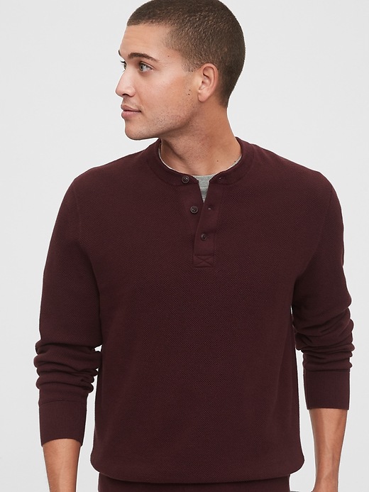 Image number 9 showing, Mainstay Henley Sweater