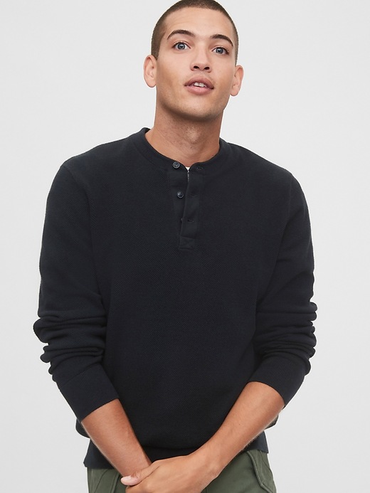 Image number 8 showing, Mainstay Henley Sweater