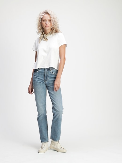 sky high straight leg jeans