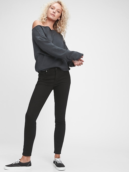 Image number 1 showing, Mid Rise Curvy True Skinny Jeans