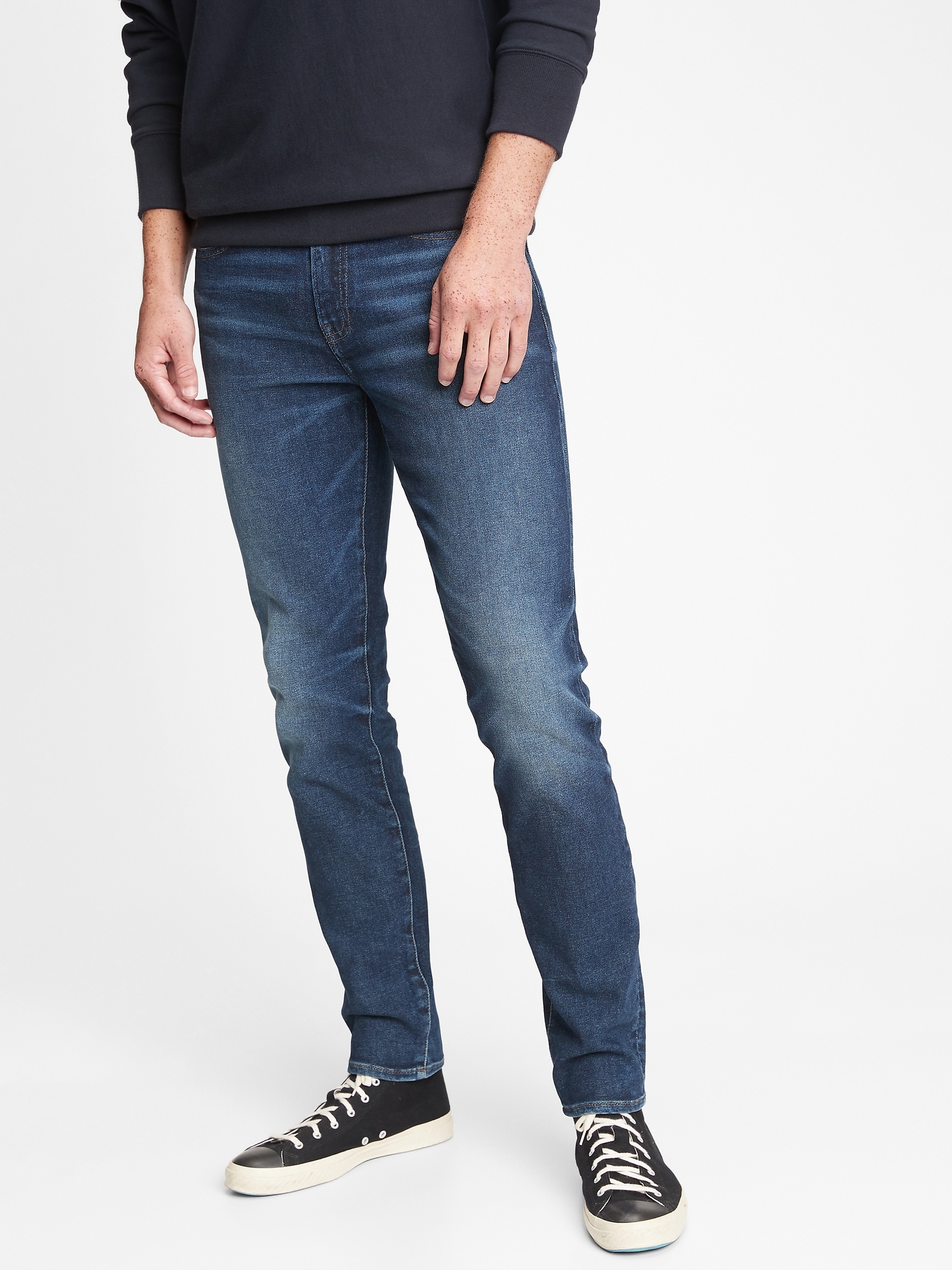 GAP Straight Taper GapFlex Jeans with Washwell™ Medium Wash