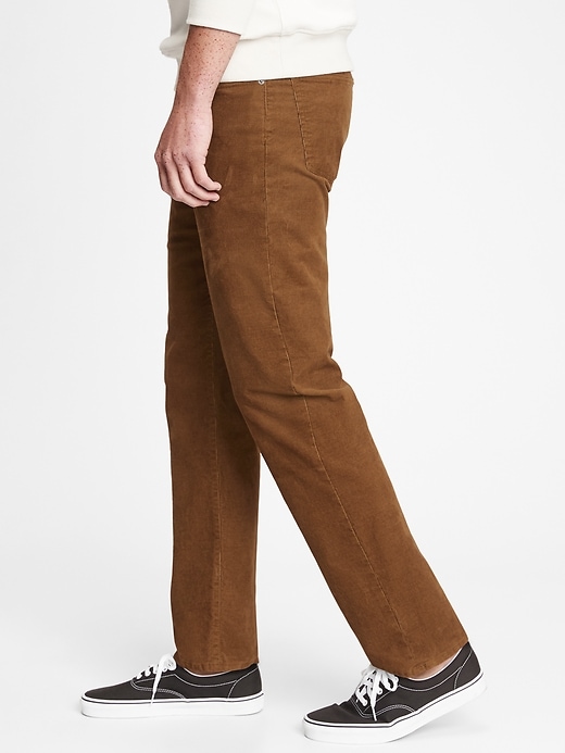 Image number 8 showing, Corduroy Straight Jeans with GapFlex