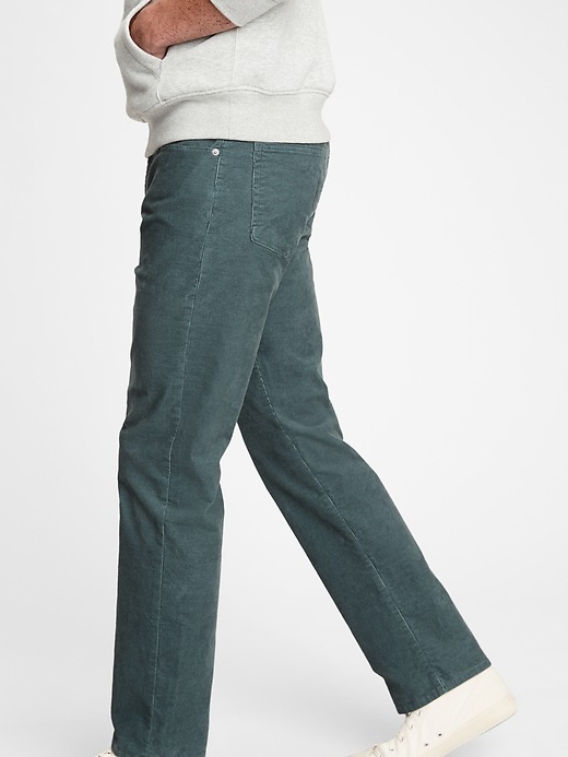 Image number 3 showing, Corduroy Straight Jeans with GapFlex