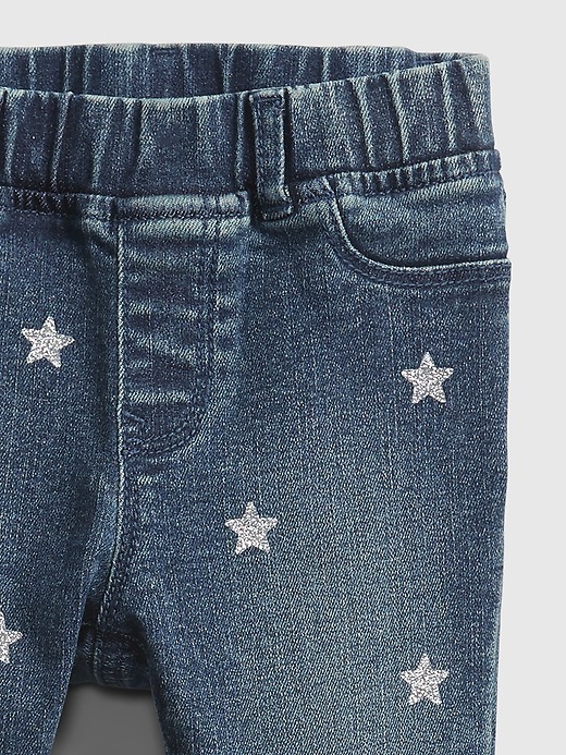Image number 3 showing, Toddler Glitter Star Pull-On Jeggings with Washwell&#153