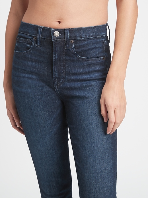 Image number 5 showing, High Rise Skinny Jeans with Washwell
