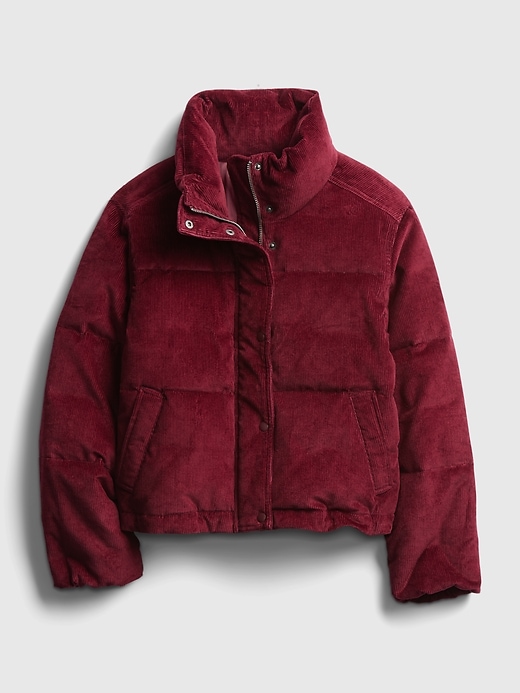 Image number 6 showing, Midweight Cropped Corduroy Puffer Jacket