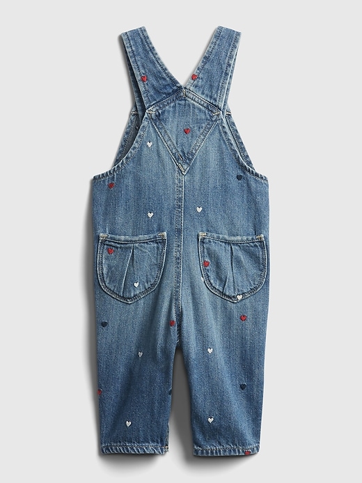 Image number 2 showing, Baby Heart Print Overalls