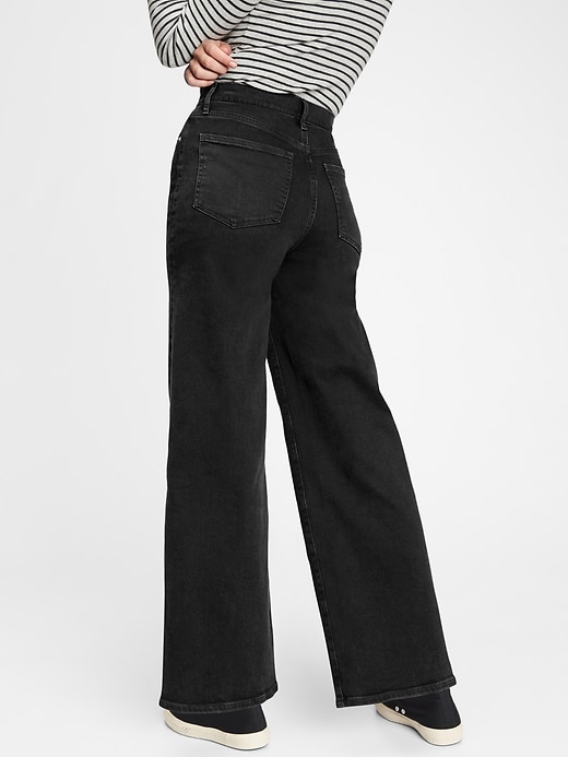 Image number 2 showing, Sky High Wide-Leg Jeans With Washwell&#153