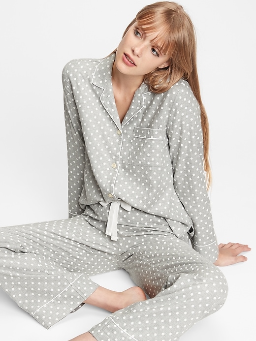 View large product image 1 of 1. Adult Flannel PJ Set