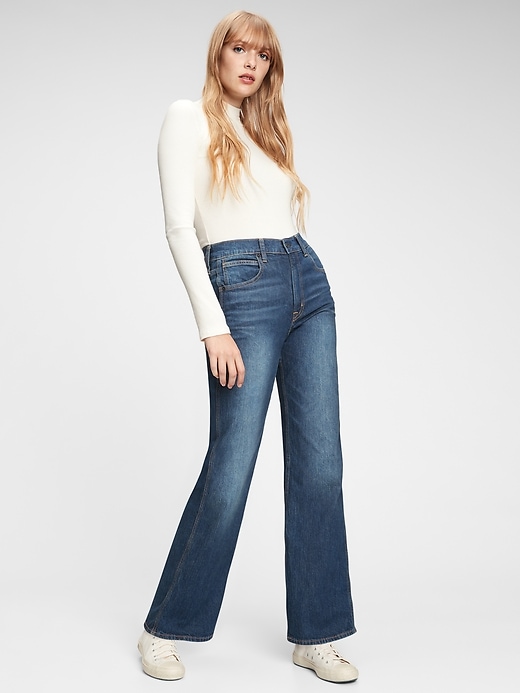 Image number 1 showing, High Rise Vintage Flare Jeans