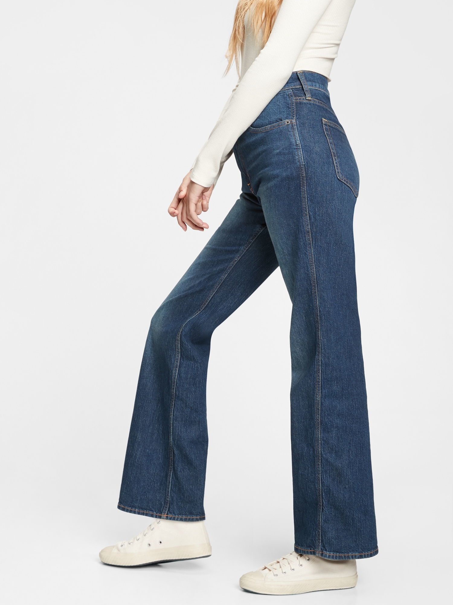 High Rise Vintage Flare Jeans | Gap