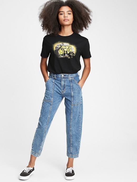 Image number 1 showing, The Gap Collective Women's Stand United Shrunken T-Shirt