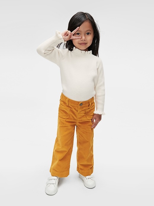 Image number 4 showing, Toddler Wide-Leg Cord Pants