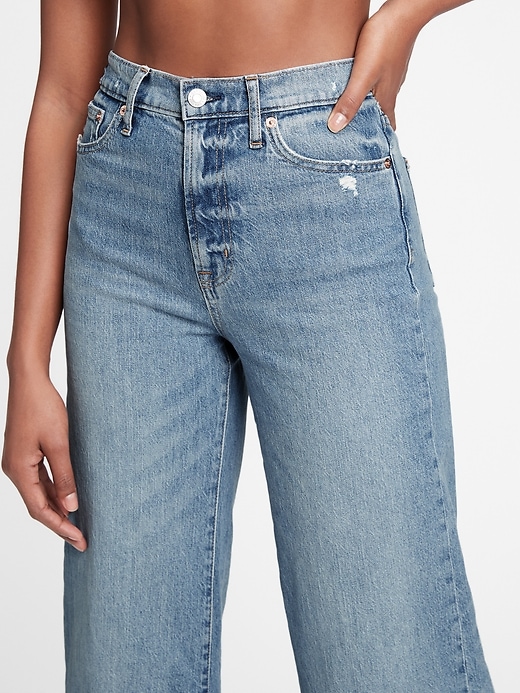 Image number 4 showing, Sky High Wide-Leg Jeans With Washwell&#153