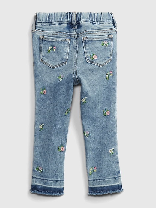Image number 2 showing, Toddler Embroidered Floral Pull-On Jeggings with Washwell&#153