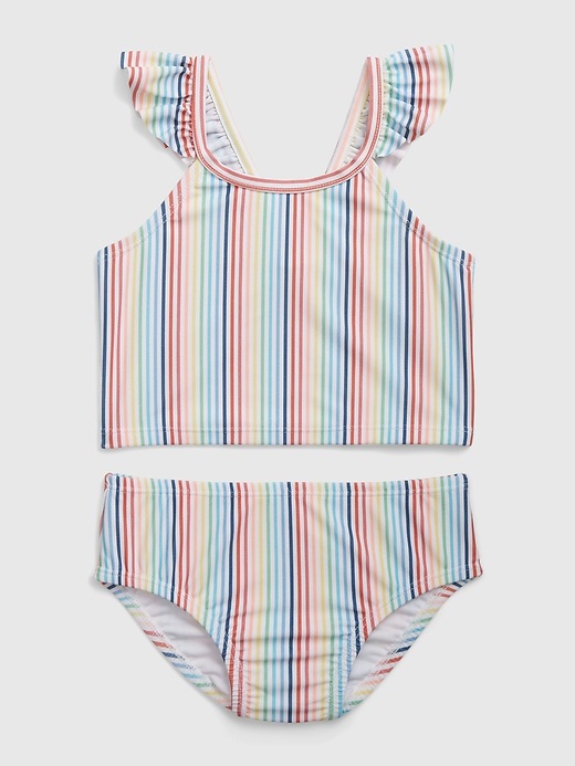 Image number 1 showing, Toddler Rainbow Flutter Swim Two-Piece
