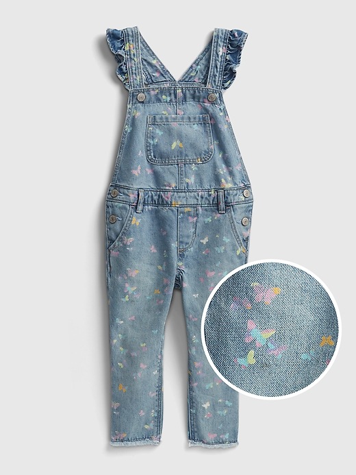 Image number 1 showing, Toddler Ruffle Overalls with Washwell&#153