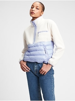 Gapfit fleece puffer jacket Clearance