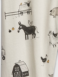 View large product image 3 of 3. Baby 100% Organic Cotton Farm Animal Pull-On Pants