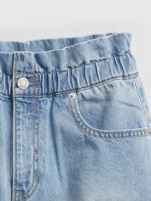 Image number 4 showing, Teen Sky-High Rise Mom Jean Shorts