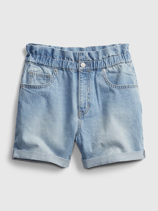 Image number 2 showing, Teen Sky-High Rise Mom Jean Shorts