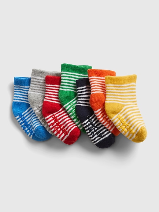 View large product image 1 of 1. Baby Stripe Socks (7-Pack)