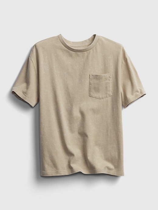 L'image numéro 2 présente T-shirt recyclé à poche pour Adolescent