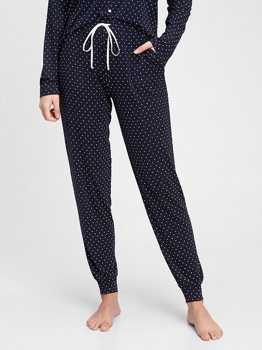 L'image numéro 8 présente Pantalon de jogging de pyjama en modal