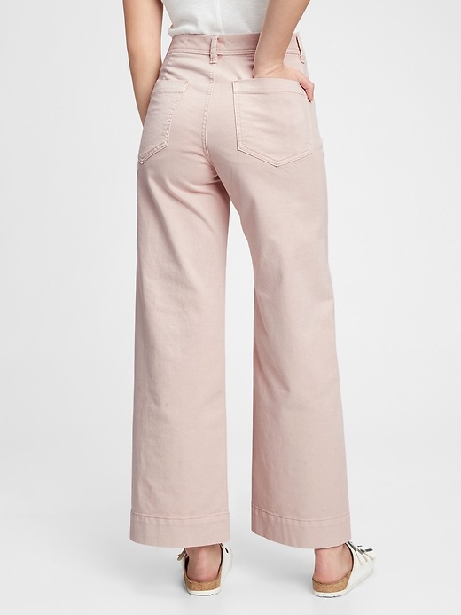 Image number 2 showing, High Rise Wide-Leg Pants With Washwell&#153