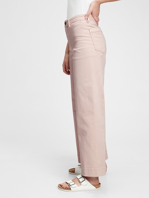 Image number 3 showing, High Rise Wide-Leg Pants With Washwell&#153