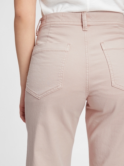 Image number 5 showing, High Rise Wide-Leg Pants With Washwell&#153