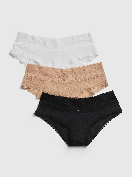 View large product image 1 of 1. Lace Cheeky (3-Pack)