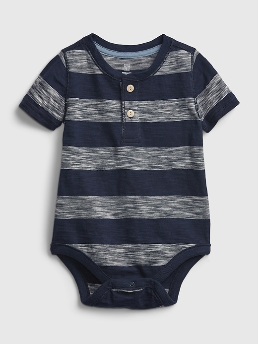 Image number 4 showing, Baby Henley Bodysuit