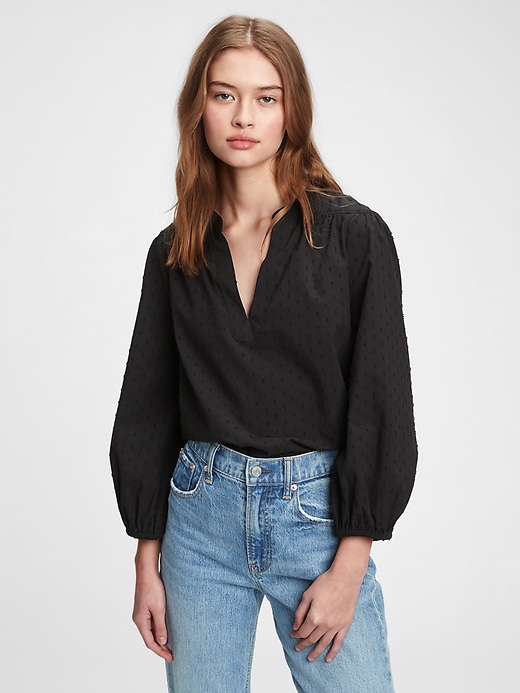 Image number 7 showing, Shirred Popover Top