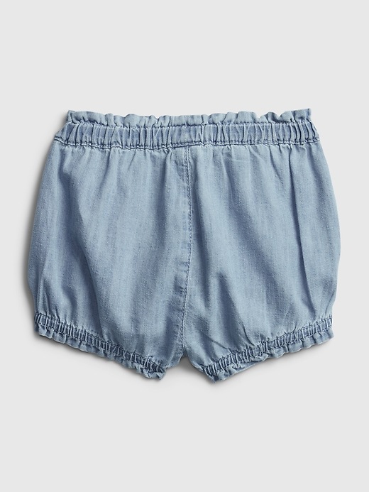 Image number 2 showing, Baby Denim Bubble Shorts