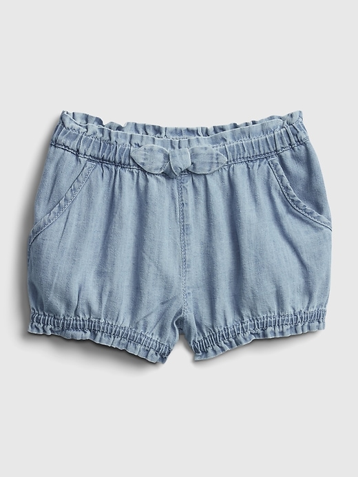 Image number 1 showing, Baby Denim Bubble Shorts