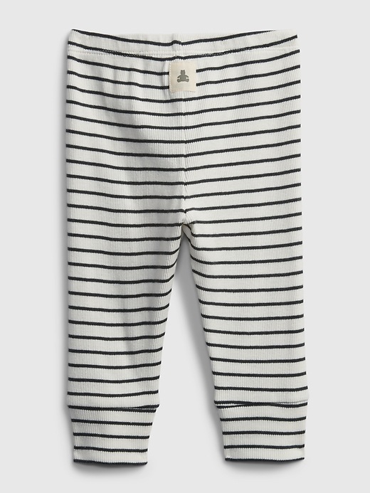 View large product image 2 of 3. Baby 100% Organic Cotton Stripe Pull-On Pants
