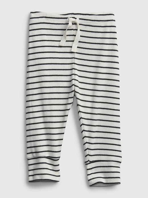 View large product image 1 of 3. Baby 100% Organic Cotton Stripe Pull-On Pants