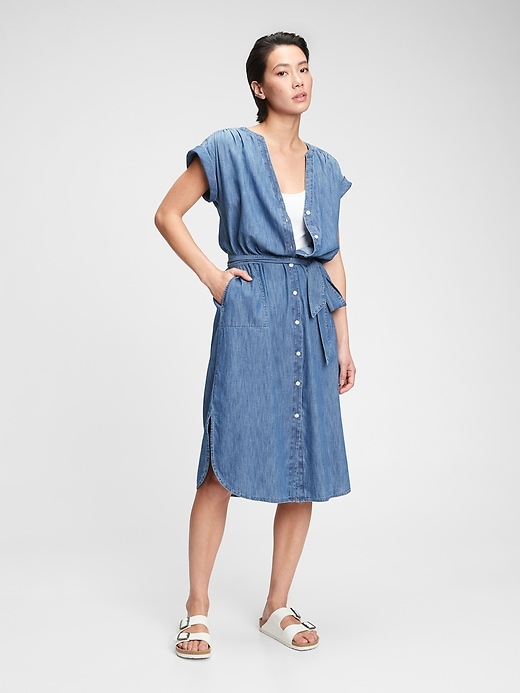 Image number 3 showing, Midi Shirtdress with Washwell&#153