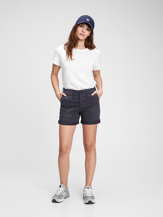View large product image 1 of 1. 5" Khaki Shorts