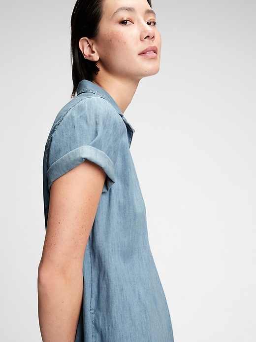 Image number 5 showing, Denim Popover Dress with Washwell&#153
