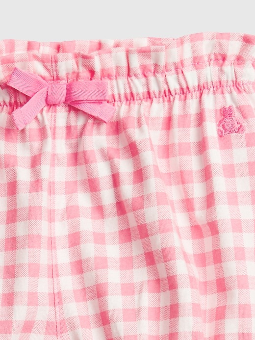 Image number 3 showing, Baby 100% Organic Cotton Mix and Match Gingham Print Pull-On Shorts