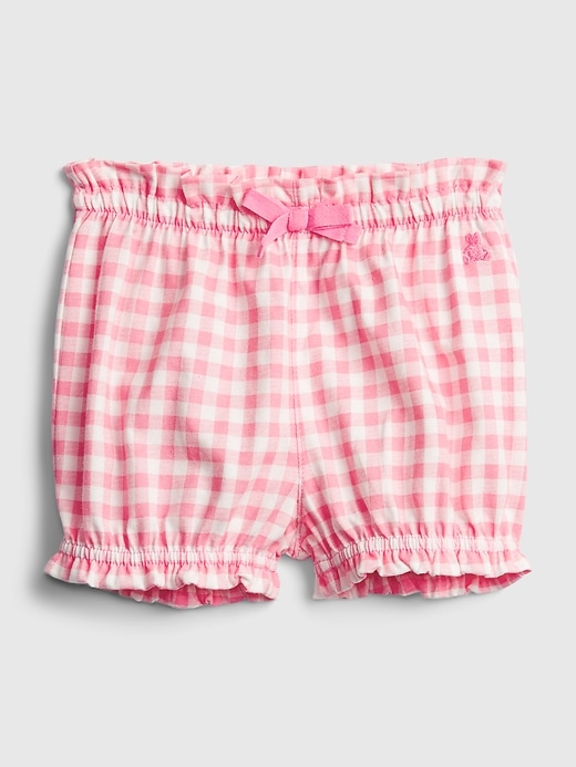 L'image numéro 1 présente Shorts à enfiler en coton biologique à carreaux Agencez à volonté pour Bébé