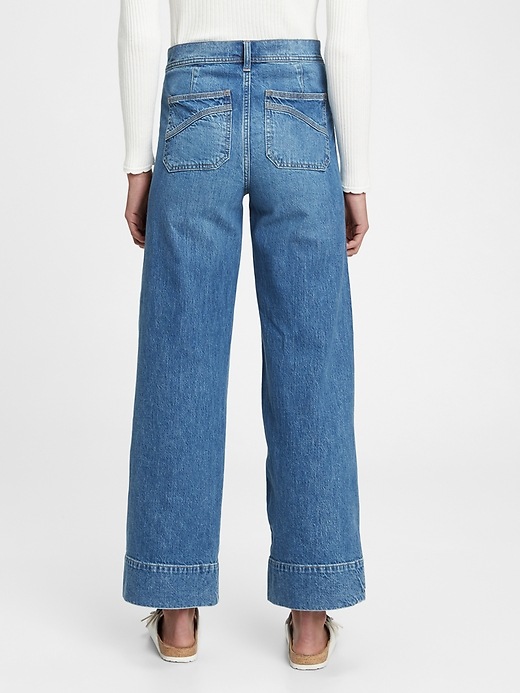 Image number 2 showing, Sky High Wide-Leg Jeans
